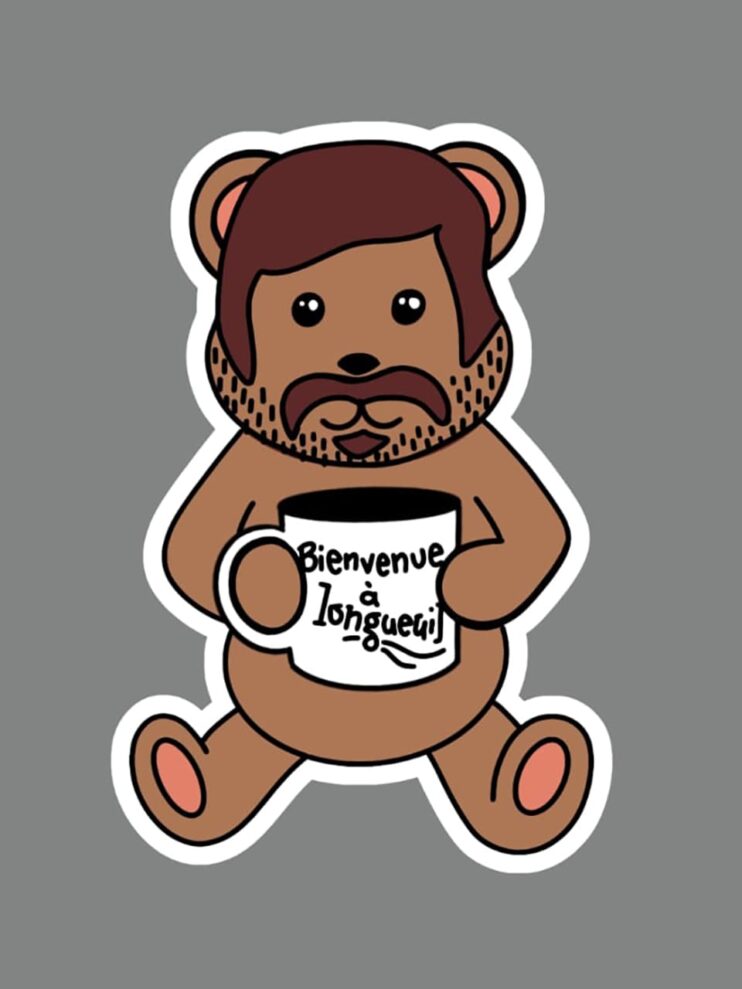 autocollant nounours robitaille