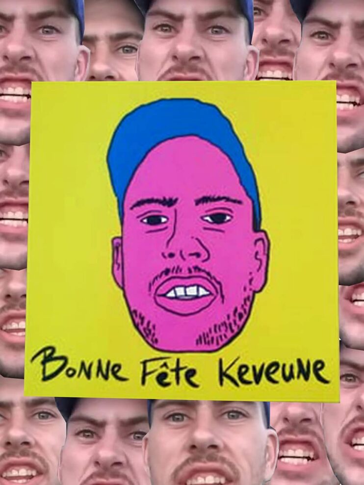 Autocollant Bonne fête Keveune