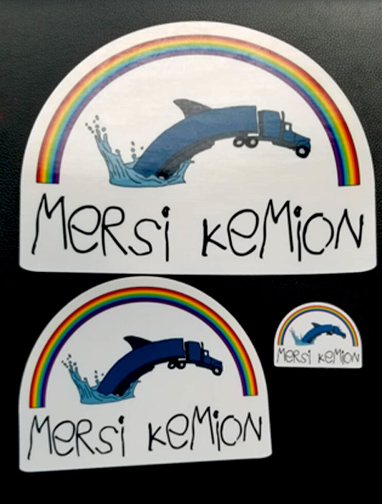 Autocollant Mersi kemion – Image 2