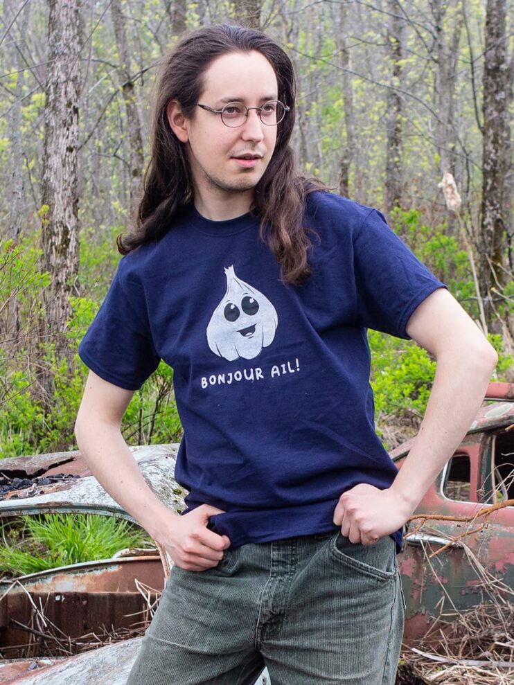 t-shirt bonjour ail